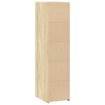 vidaXL Buffet chêne sonoma 30x41x124 cm bois d'ingénierie