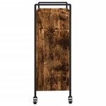 vidaXL Chariot de cuisine chêne fumé 70x30x82 cm bois d'ingénierie
