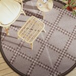 vidaXL Tapis d'extérieur marron Ø200 cm PP