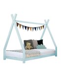 Lit tipi enfant NAKANA 90 x 160 bleu clair