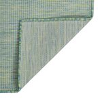 vidaXL Tapis à tissage plat d'extérieur 80x250 cm Turquoise