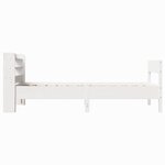 vidaXL Cadre de lit sans matelas blanc 100x200 cm bois de pin massif