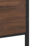 vidaXL Cadre de lit métal avec tête de lit et pied de lit 137x190 cm