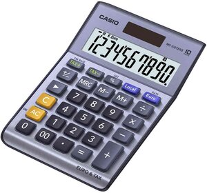 Calculatrice de bureau MS-100 TER II, solaire/pile CASIO