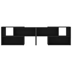 vidaXL Meuble TV Noir 149x30x52 cm Bois d'ingénierie