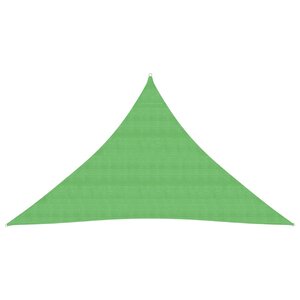 vidaXL Voile d'ombrage 160 g/m² Vert clair 5x5x6 m PEHD