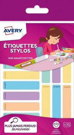 30 étiquettes stylos