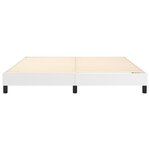 vidaXL Cadre de lit Blanc 160x200 cm Similicuir
