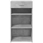 vidaXL Buffet gris béton 50x42 5x93 cm bois d'ingénierie
