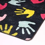Tapis pour chambre Enfant 80 x 150 cm - Noir
