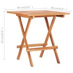 vidaXL Ensemble de bistro 3 Pièces avec coussins gris Bois de teck massif