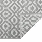 vidaXL Tapis d'extérieur Gris 120x180 cm PP