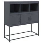 vidaXL Buffet anthracite 100 5x39x107 cm acier laminé à froid
