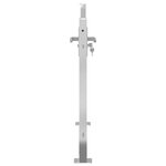 vidaXL Portail de jardin 100x75 cm acier inoxydable