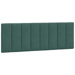 vidaXL Lit avec matelas vert foncé 140x200 cm velours