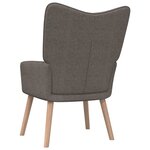 vidaXL Chaise de relaxation Taupe Tissu