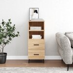 vidaXL Buffet Chêne sonoma 34 5x34x90 cm Bois d'ingénierie