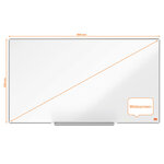 Nobo tableau blanc magnétique écran large impression pro acier 89x50cm