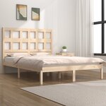 vidaXL Cadre de lit bois de pin massif 120x190 cm petit double