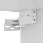 vidaXL Meuble TV suspendu Blanc brillant 60x30x30 cm