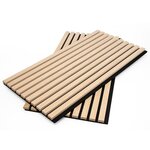 WallArt Panneaux muraux acoustiques Aku chêne clair 4 Pièces