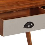 Bureau table meuble travail informatique 110 cm bois d'acacia solide 0502115