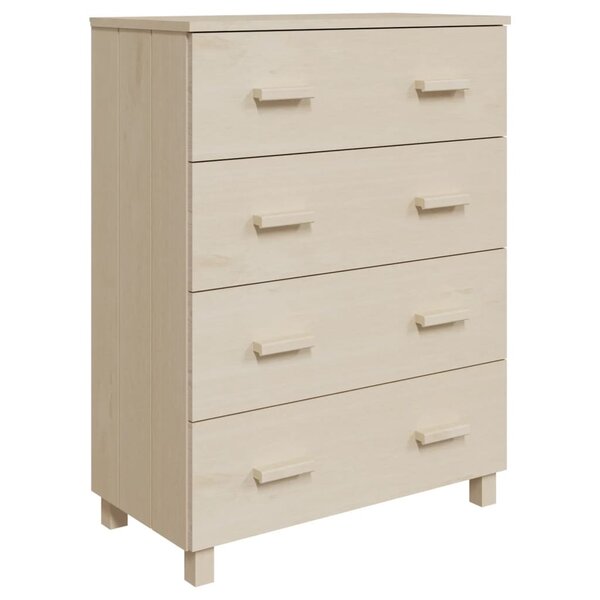 vidaXL Buffet HAMAR Marron miel 79x40x103 5 cm Bois massif de pin