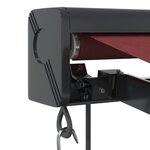 vidaXL Auvent rétractable automatique bordeaux 500x300 cm