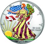 Pièce de monnaie en Argent 1 Dollar g 31.1 (1 oz) Millésime 2023 WALKING LIBERTY