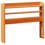 vidaXL Cadre de lit sans matelas cire marron 75x190 cm bois pin massif