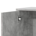 vidaXL Buffet gris béton 60x31x70 cm bois d'ingénierie