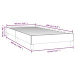 vidaXL Cadre de lit Cappuccino 80x200 cm Similicuir