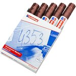 Marqueur Permanent 800 marron 4-12 mm x 5 EDDING