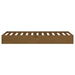 vidaXL Cadre de lit Marron miel Bois massif 75x190 cm Petit simple