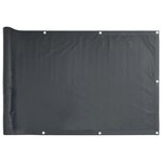 vidaXL Écran de balcon Anthracite 120x300 cm Tissu Oxford