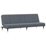 vidaXL Ensemble de canapés 2 Pièces gris foncé velours