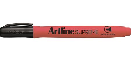 Surligneur highlighter 'Supreme EPF-600' pointe biseautée 1 & 4 mm rouge fluo ARTLINE