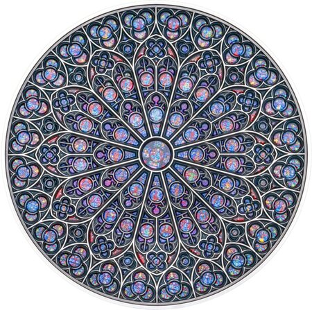 Pièce de monnaie en Argent 10 Dollars g 155.5 (5 oz) Millésime 2024 Mandala Art NOTRE DAME