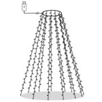 vidaXL Guirlande lumineuse d'arbre de Noël avec 150 LED 150 cm