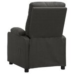 vidaXL Fauteuil de massage Gris foncé Tissu