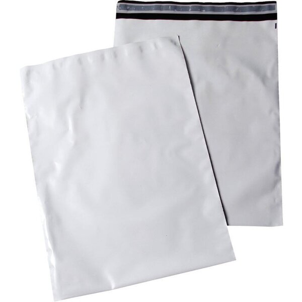 Paquet de 100 pochettes blanches polyéthylène 275 x 365 mm