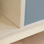 Meuble de rangement NABOSKY verni 1x4
