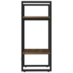 vidaXL Bibliothèque 2 niveaux Chêne brun 40x30x70 cm Bois d'ingénierie