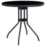 vidaXL Ensemble à manger de jardin 5 Pièces aluminium et textilène noir