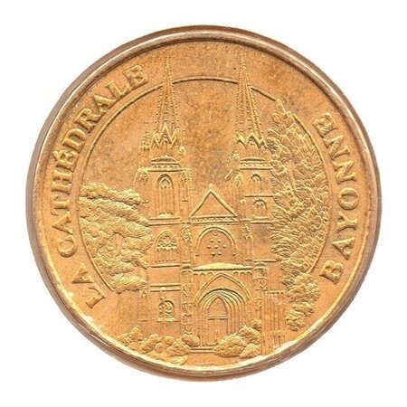 Mini médaille monnaie de paris 2007 - la cathédrale de bayonne
