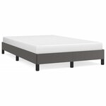 vidaXL Cadre de lit Gris 120x200 cm Similicuir