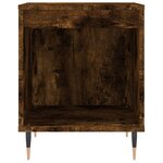 vidaXL Table de chevet chêne fumé 40x35x50 cm bois d’ingénierie