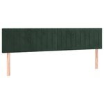 vidaXL Sommier à lattes de lit et matelas Vert foncé 160x200cm Velours