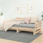 vidaXL Lit coulissant Bois de pin solide 2x(90x190) cm