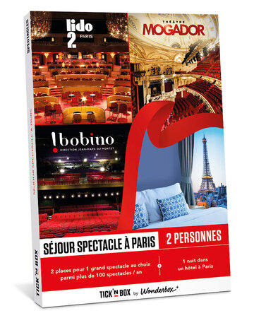 Coffret cadeau - TICKETBOX - Séjour Spectacle à Paris